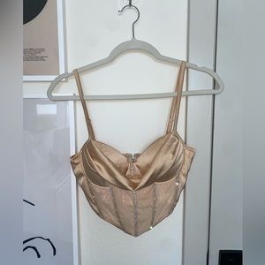 Beige corset top